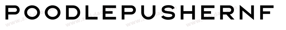 PoodlePusherNF Medium字体转换
